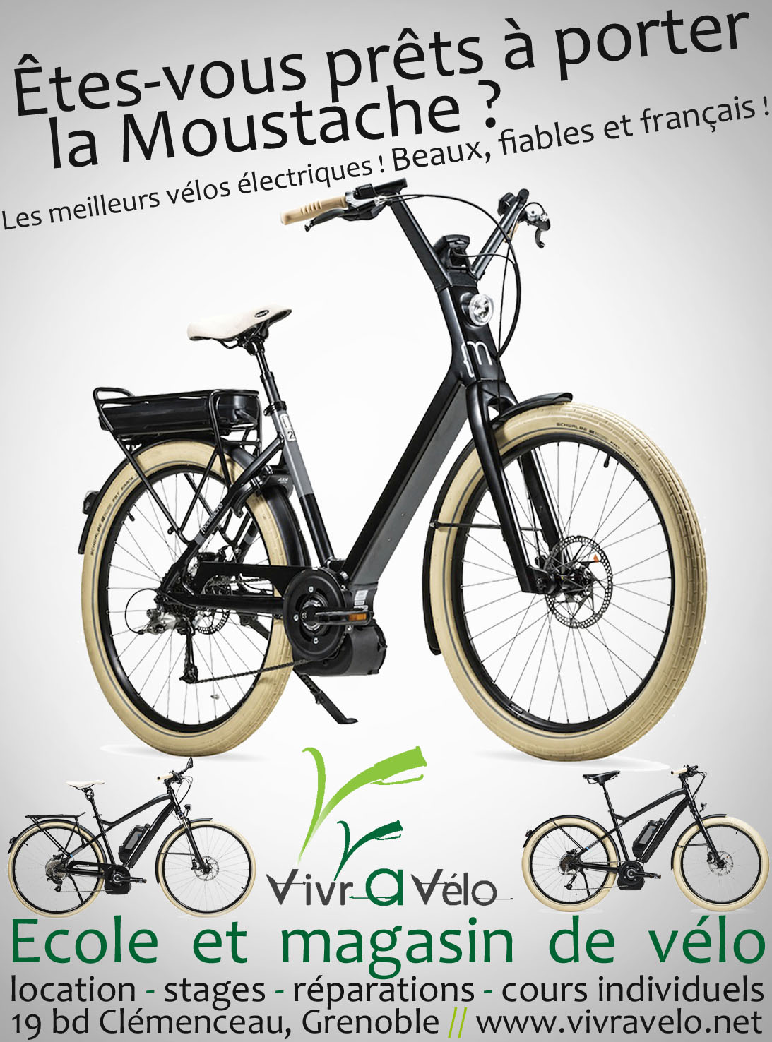 Publicité de juin 2013, le moteur Bosch et les vélos Moustache étaient déjà au top